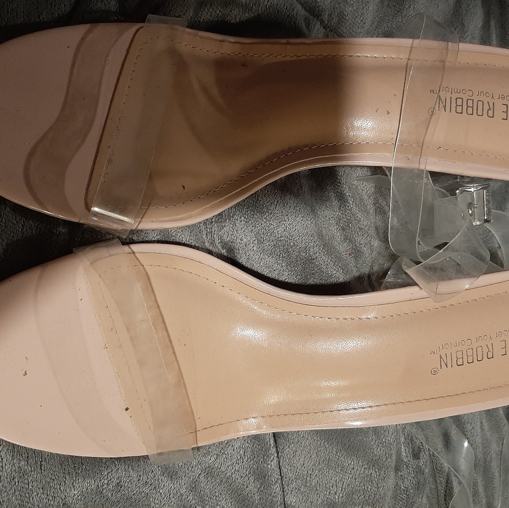 Clear sandals